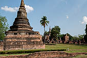 Thailand, Old Sukhothai - Wat Mahathat, there are nearly 200 secondary chedi in the temple area. 